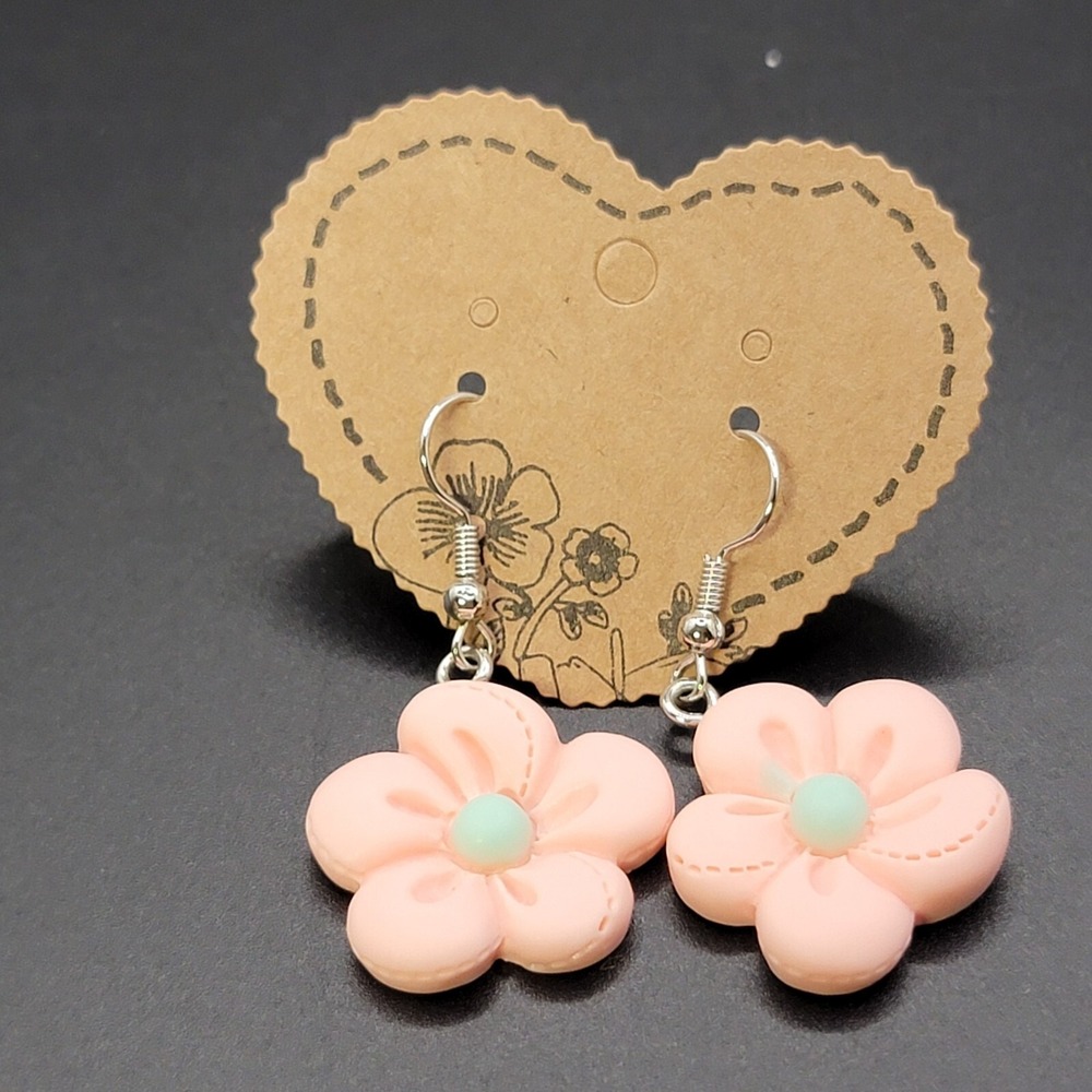 New‎ Spring Daisy Pink Dangle Drop Earrings Colorful Womens Fashion